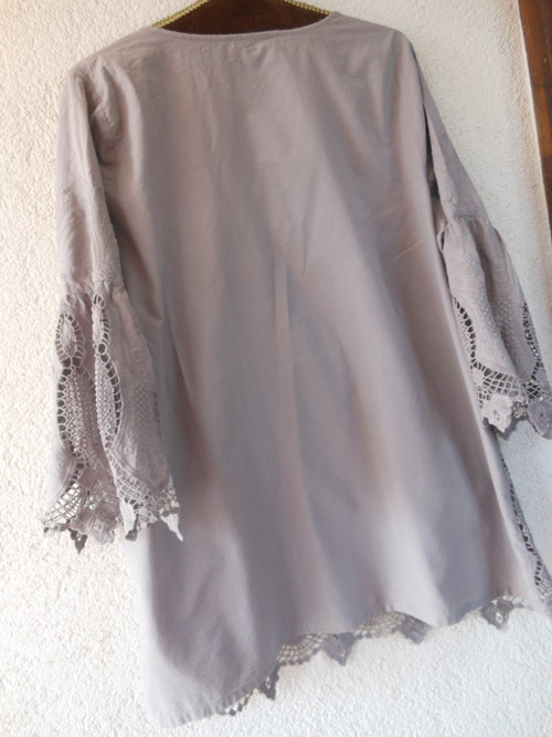 Krajková boho tunika, vel.48 — foto 4