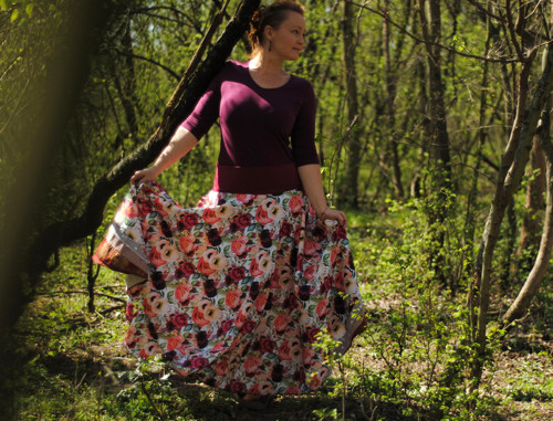 "Z růží", celokolová maxisukně — foto 5