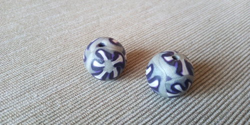 Fimo kuličky 2 ks — foto 3