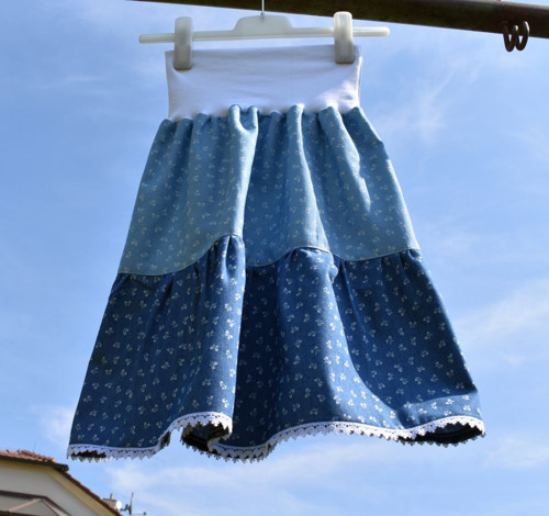 Sukně "Denim blue" (džínovina) — foto 2