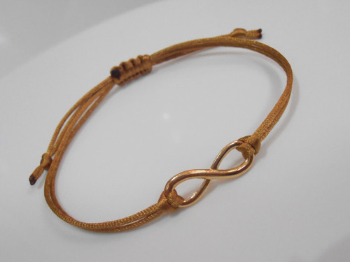 "Infinity" - saténový náramek (Unisex) — foto 2
