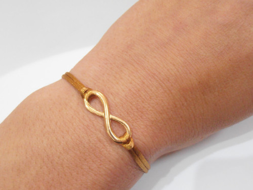 "Infinity" - saténový náramek (Unisex) — foto 3