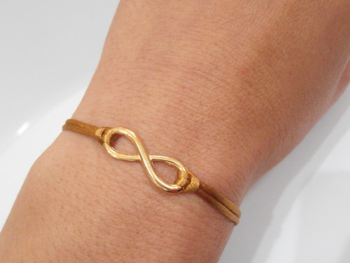 "Infinity" - saténový náramek (Unisex) — foto 4