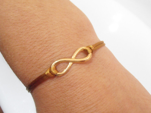 "Infinity" - saténový náramek (Unisex) — foto 5