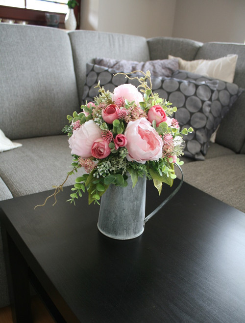 Romantická maxi konvička s pivoňkami — foto 6