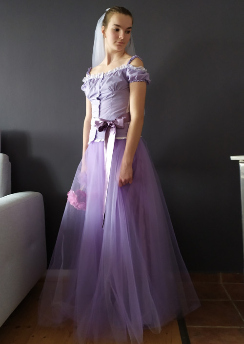 Lila svatební + závoj — foto 6