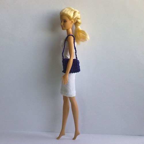Doplněk pro Barbie - kabelka (tmavě modrá) — foto 2
