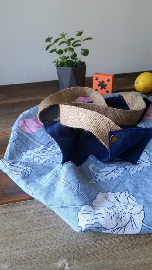 Zero waste nákupka...modrá — foto 3