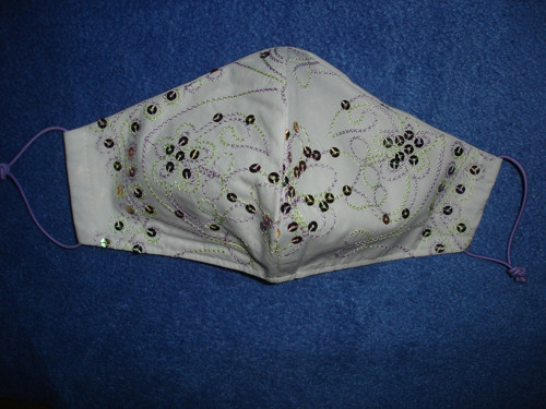 Textilní rouška flitrová — foto 2