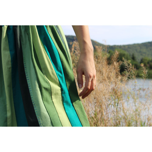 Sukně Patchwork zelená s výšivkou — foto 3
