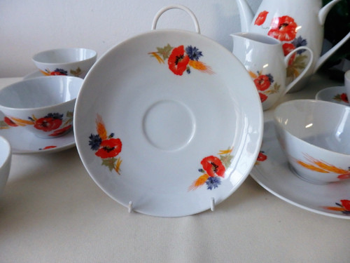 Porcelánová souprava vlčí máky — foto 3