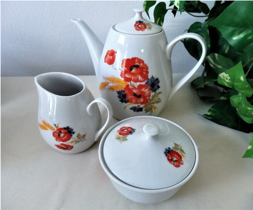 Porcelánová souprava vlčí máky — foto 4
