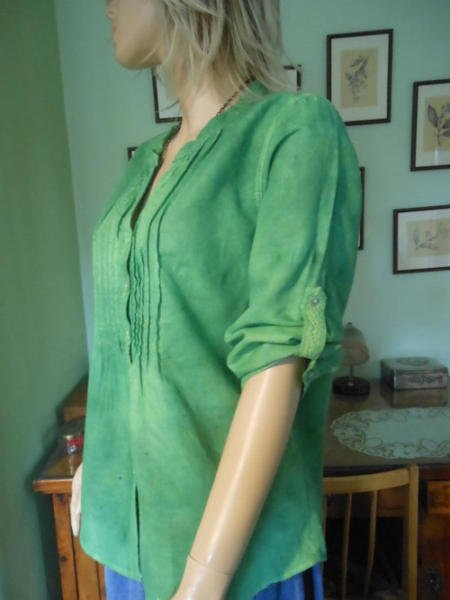 Batikovaná půllněná košile, vel.42 SLEVA — foto 3