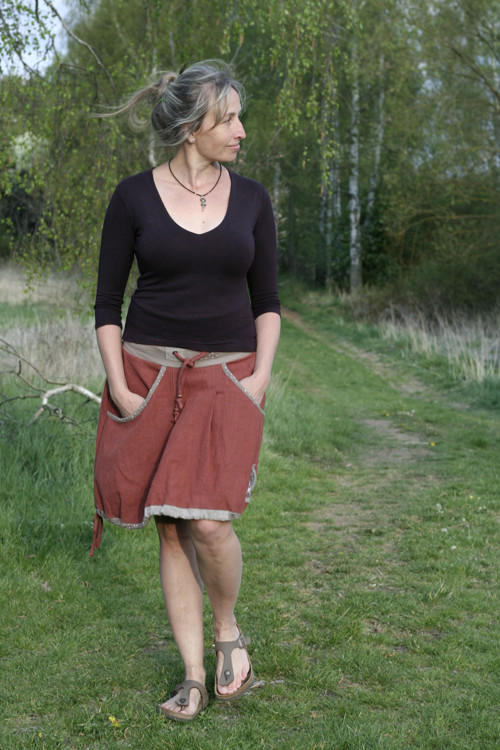 Chytrá liška:-)...lněná sukně — foto 3