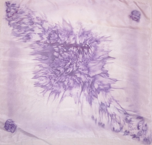 Fialka - šátek 90 x 90 — foto 2