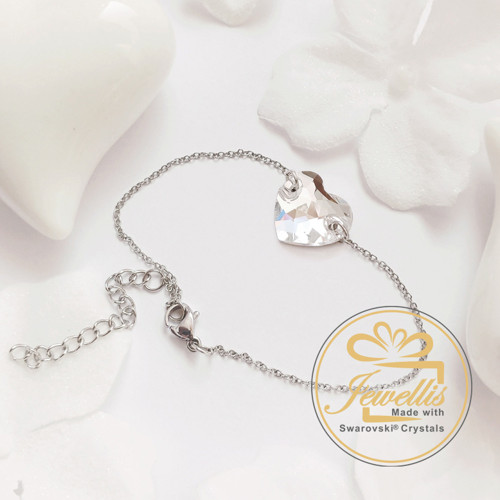 Ocelový náhrdelník Swarovski srdce — foto 5