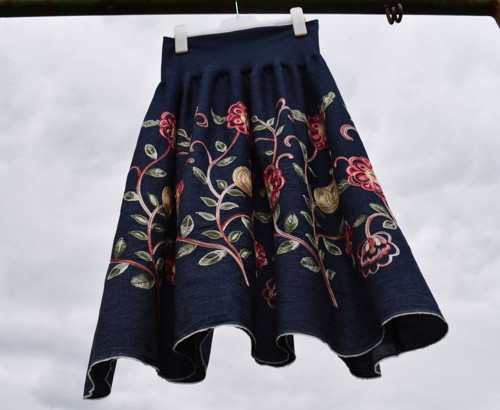 Sukně "Rozkvetlý denim" — foto 3
