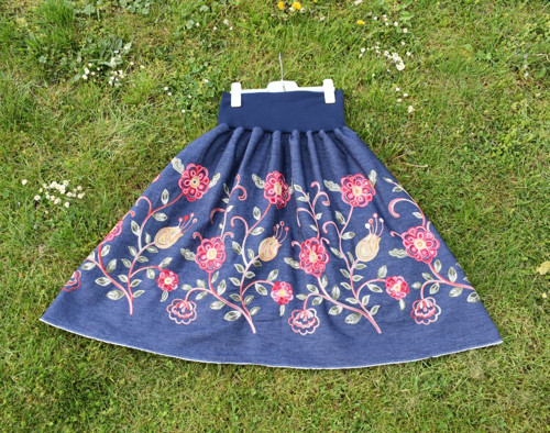 Sukně "Rozkvetlý denim" — foto 5