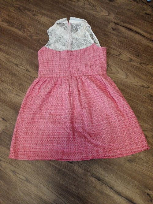 Lososové retro šaty — foto 2