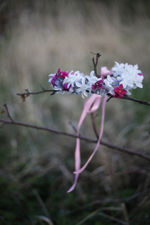 Věneček "Alabastr a fuchsie" — foto 2