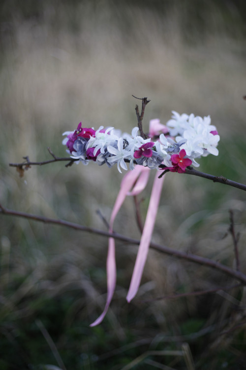 Věneček "Alabastr a fuchsie" — foto 3