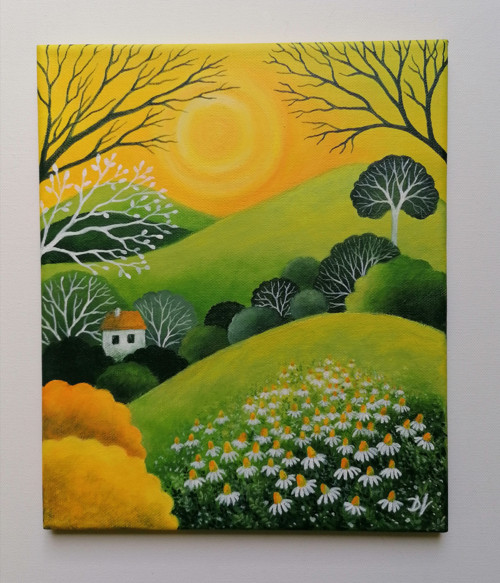 S vůní heřmánku (25x30cm) — foto 2