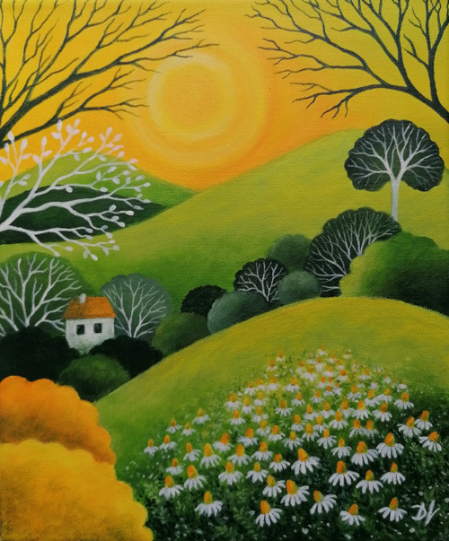 S vůní heřmánku (25x30cm) — foto 4