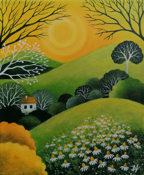 S vůní heřmánku (25x30cm) — foto 6