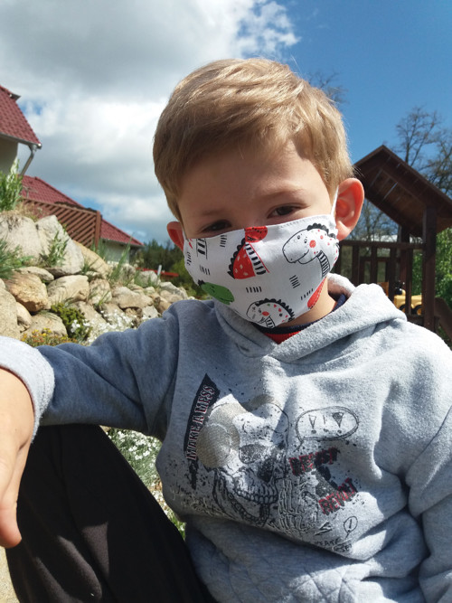 Rouška dětská dinosaurus — foto 3