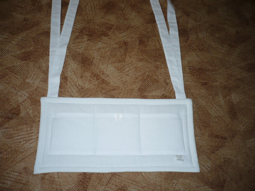 Kapsář k postýlce bílý sen 52 x 40 cm — foto 2