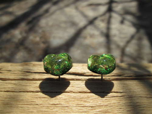 Org. náušnice ,, Ochránkyně aury " s olivíny — foto 5