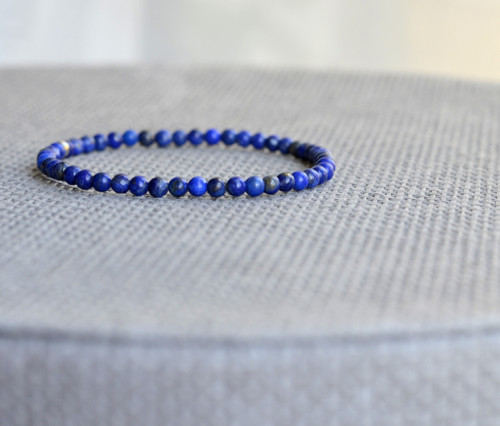 Náramek z lapis lazuli 4 mm — foto 3
