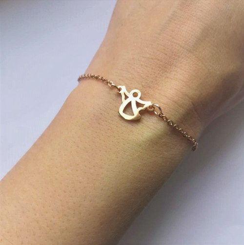 Ocelový náramek*andělský*rosegold — foto 2