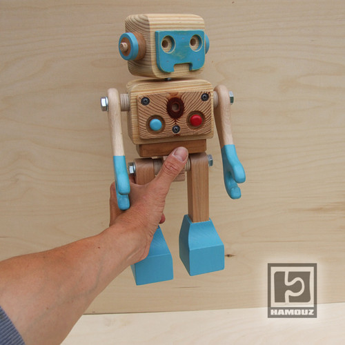 ROBOT - modrý s růžovou hlavou — foto 4