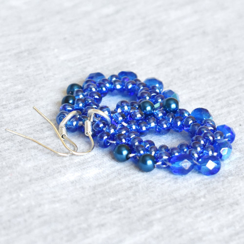 "Blue Drops" náušnice — foto 3
