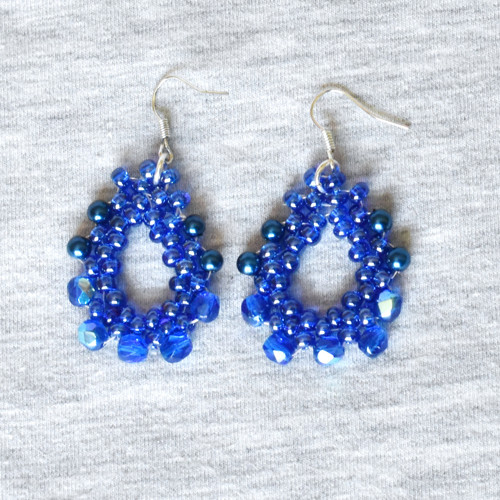 "Blue Drops" náušnice — foto 4