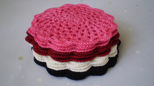 Háčkované prostírky 12,5 cm - VÝPRODEJ — foto 3