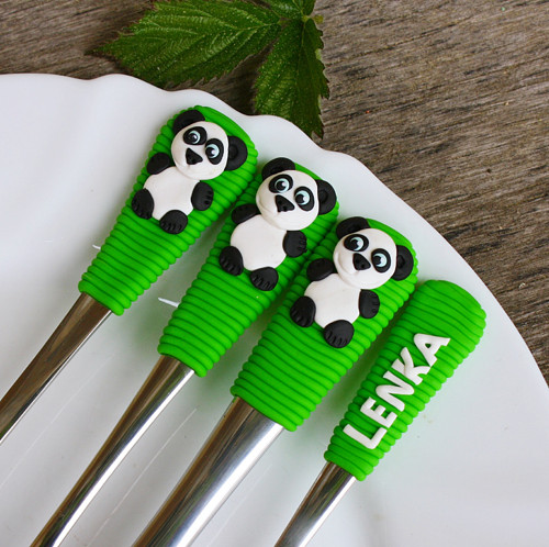 DĚTSKÝ Příbor PANDA a jméno — foto 2