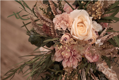 Svatební kytice "Rosegold" — foto 3