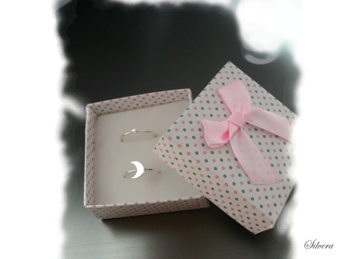 Stříbrný 925 SET Prstýnky Basic minimalist a Moon — foto 4