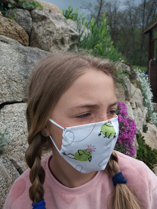 Rouška dětská žabka — foto 3