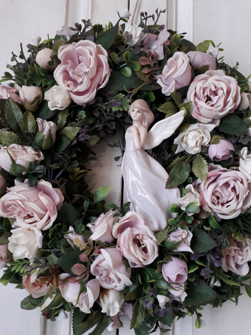 Věnec romantik "čajové vrůžičky" — foto 4