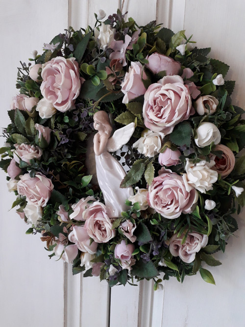 Věnec romantik "čajové vrůžičky" — foto 3