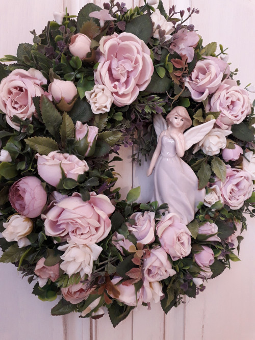 Věnec romantik "čajové vrůžičky" — foto 6