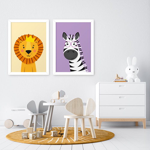 Lev a zebra - Africká zvířátka — foto 2