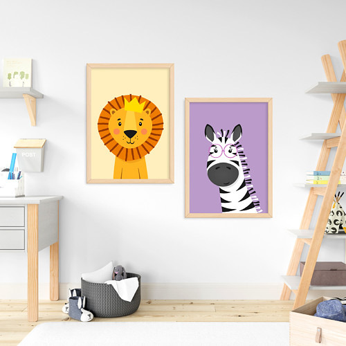 Lev a zebra - Africká zvířátka — foto 5