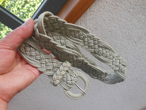 Boho pásek macramé, drhaný — foto 4