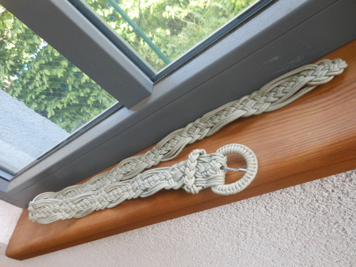 Boho pásek macramé, drhaný — foto 5