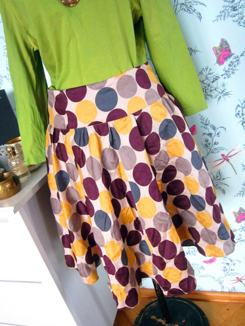 Sukně retro dots — foto 3