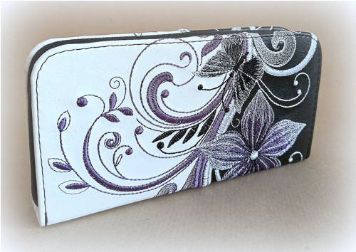 Zipová peněženka Violet flower — foto 2